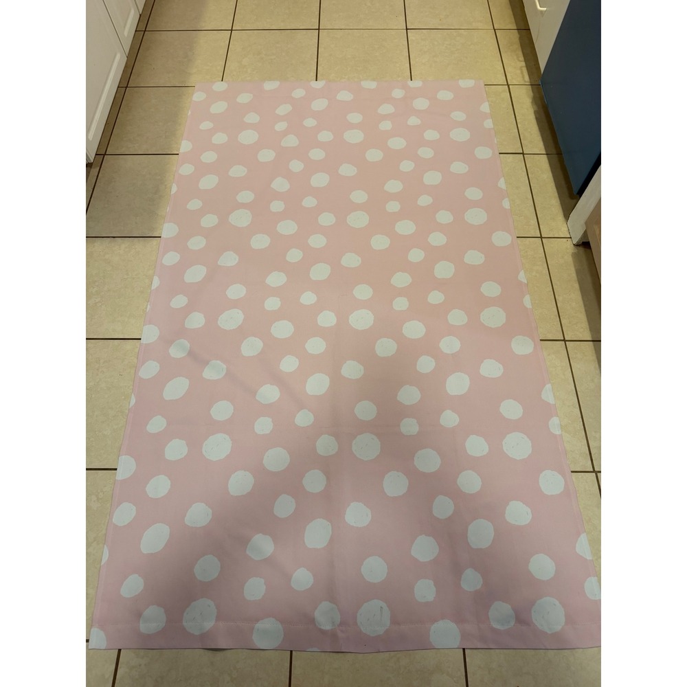 Society6 Pink White Polka Dot Blackout Curtains Set of 2 Panels Kids Nursery